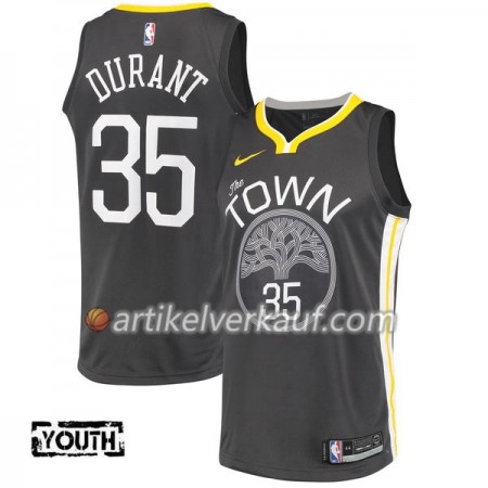 NBA Golden State Warriors Trikot Kevin Durant 35 Nike 2017-18 Schwarz Swingman - Kinder